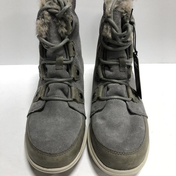 Sorel Women's Explorer Joan, Gray Waterproof Winter Boots, Size 8M. - Picture 2 of 5